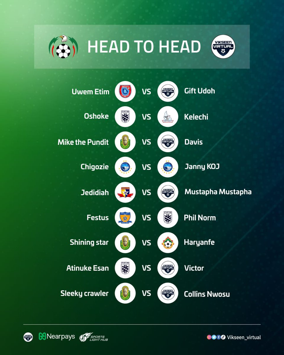 Vikseen_old's tweet photo. Its the 2nd round of the NPFL fantasy head to head and here are the Matchups!

As always, leave a message for your opponent in the comments 😜

Note to players!!
The two outstanding matches of Matchday 1 will be added to Matchday 3

#NPFL24 #NPFLfantasy https://t.co/t45WzMdbPa