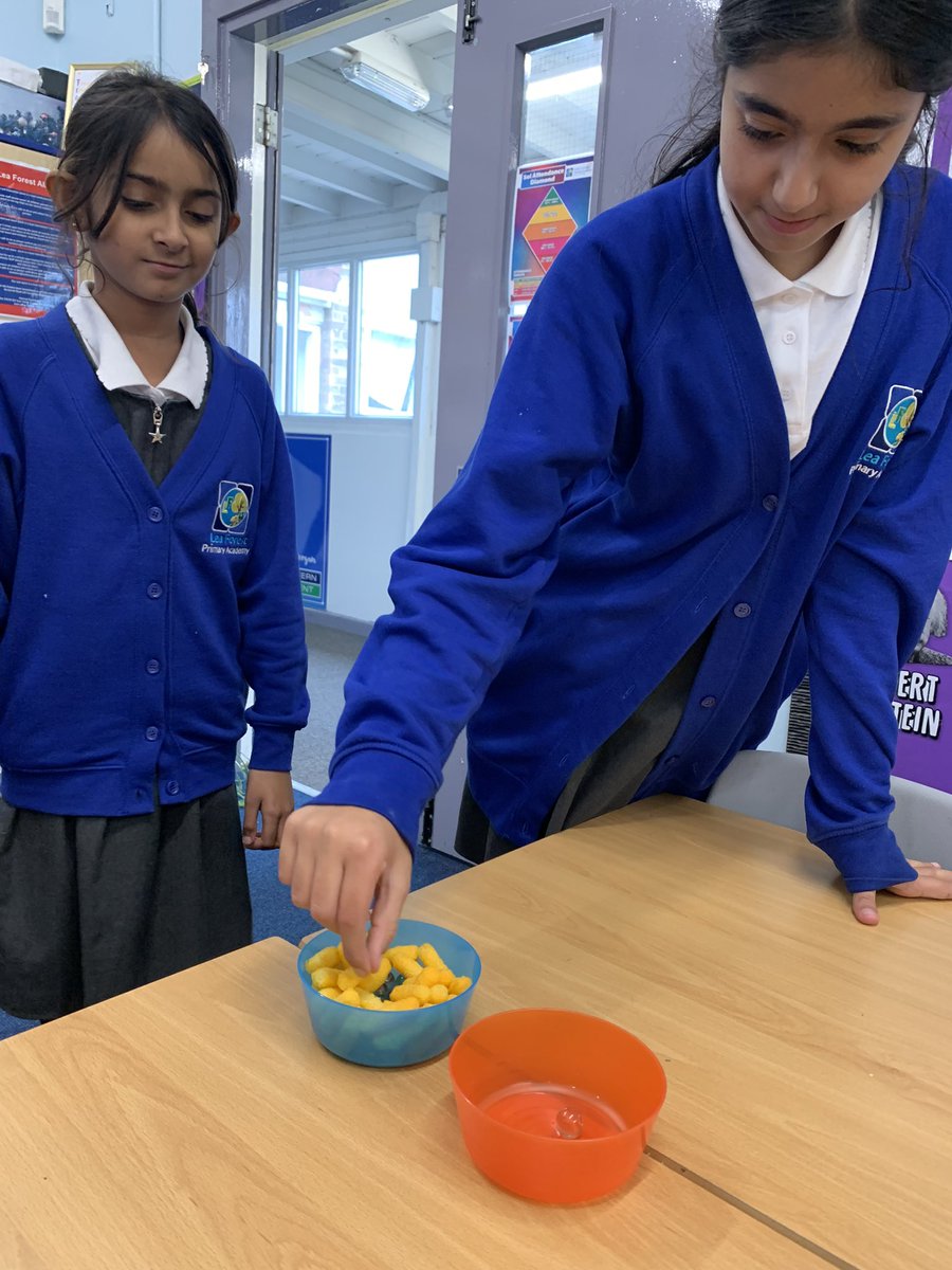 LFP_MrsC's tweet photo. #LFP5SC have been finding out how bees pick up pollen from flowers. Cheesy puffs make great anthers covered in pollen. Our fingers are the bee legs! @Lea_Forest_HT @lea_forest_aet @rootstofruit202 @BirminghamEdu https://t.co/Mzd9FZJhKU
