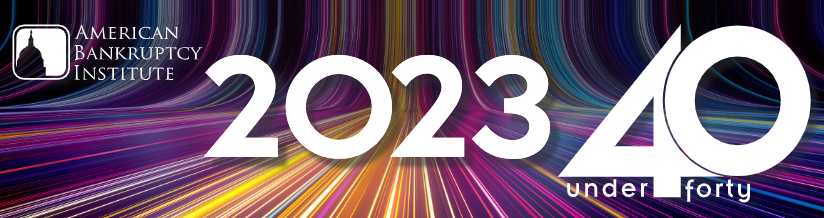 abiworld's tweet image. ABI Announces 2023 "40 Under 40" Emerging Leaders in Insolvency Practice: ow.ly/UN3Z50PW1ZY