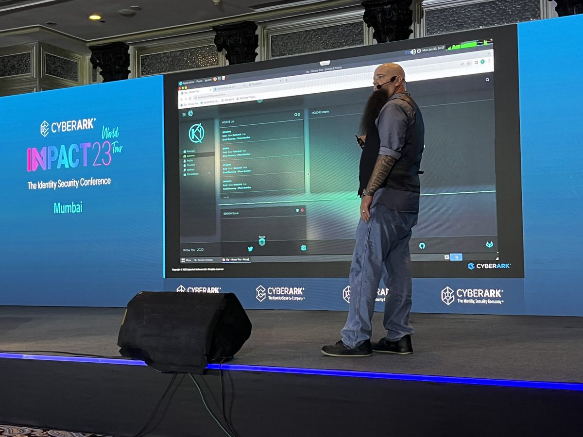 jain_achintya's tweet photo. The data trail that follows us around can be complex, detailed, and deeply informative about varied parts of our life.

@hacker_213, our @CyberArk Technical Evangelist walks us through being better informed about our data &amp; who holds it.

#Impact2023 #ImpactMumbai #CyberSecurity https://t.co/WcWpNCLY1H