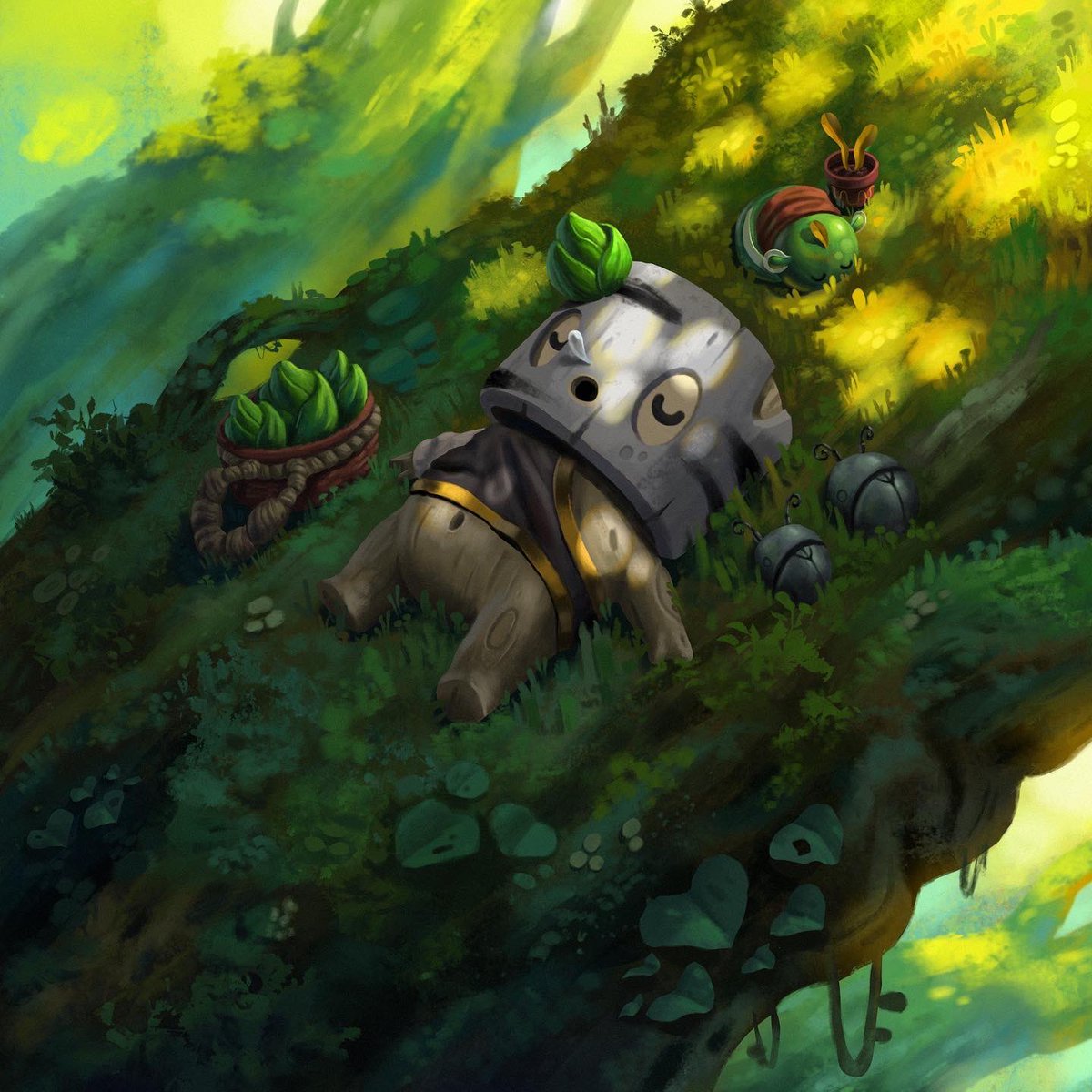 matthisdraws's tweet image. Quick reminder to sometimes take a break in nature and charge your batteries. 🌱 This was one of my first pieces created for @choplings 🪵

#nft #nftartist #nftcommunity #nftcollection #nftart