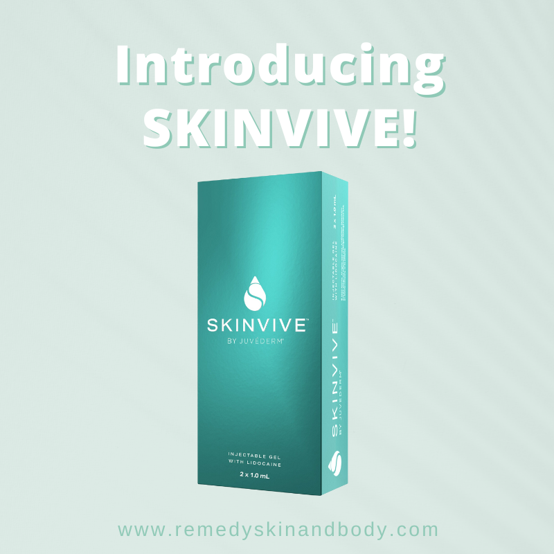 Remedyskinbody's tweet photo. NEW PRODUCT ALERT! 📣 It’s been used extensively in Canada and Europe, and now #SKINVIVE is finally available in the US!

SKINVIVE™ by JUVÉDERM® is the first and only FDA-approved hyaluronic acid microdroplet injectable in the U.S. to improve skin smoothness of the cheeks. https://t.co/OrF7VeMRgx