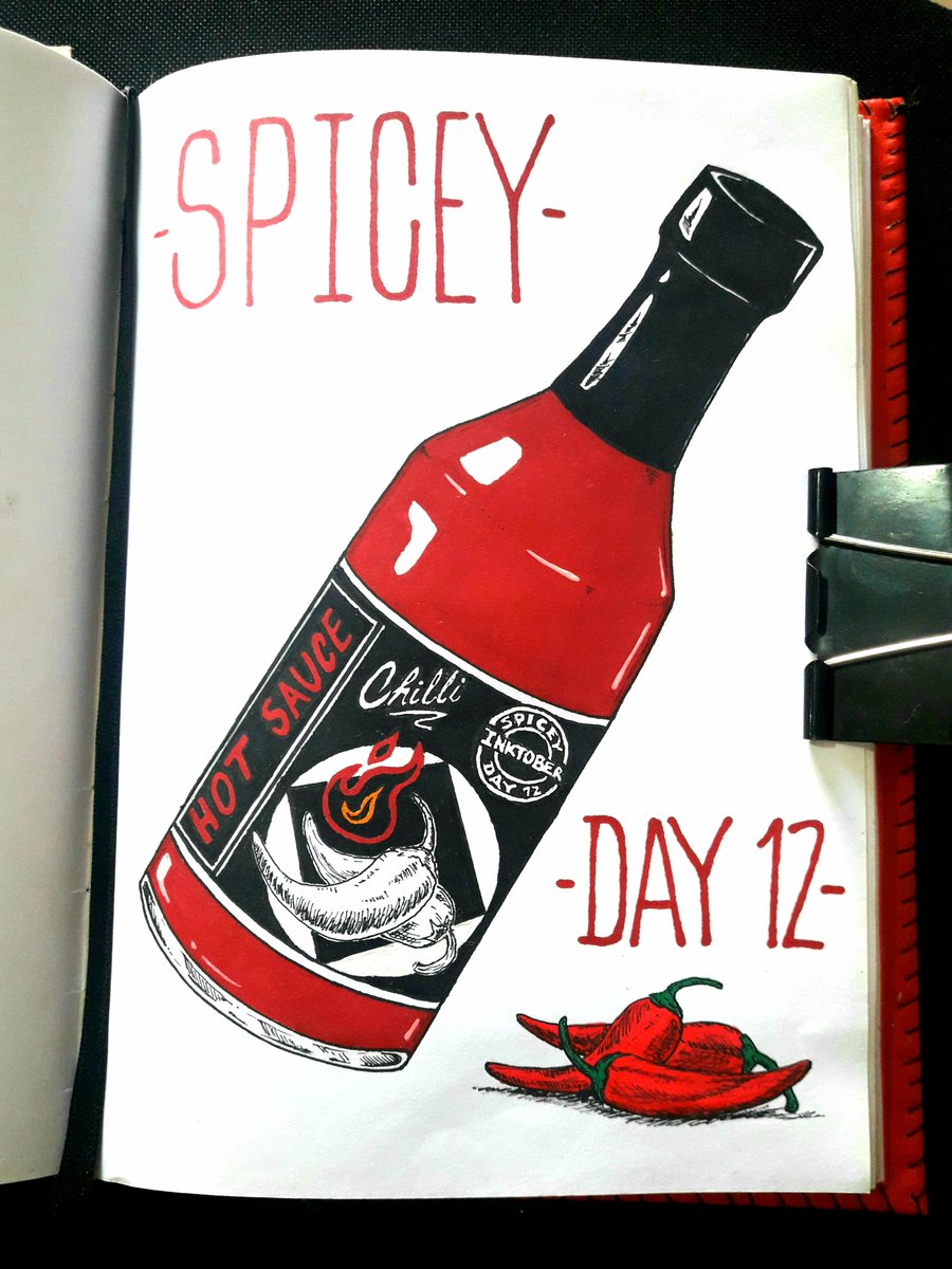 Inktober Day 12: Spicey 🌶

#inktoberday12 #inktober #inktober2023spicey inktober2023