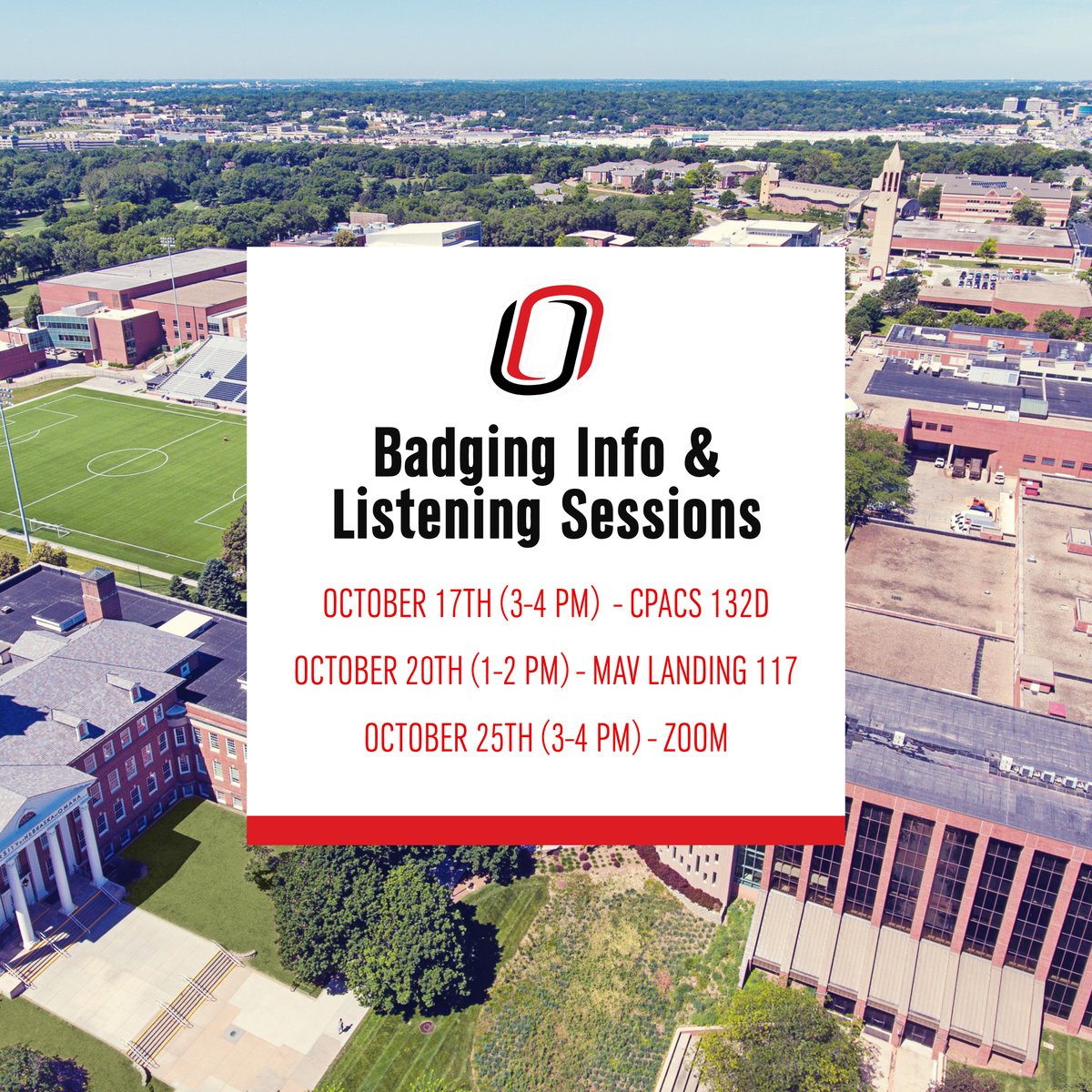Join us to explore the world of digital badging! Discover how badges showcase skills and their impact on UNO campus. Share your thoughts and questions as we shape the future of badging at the University of Nebraska!

#UNOBadging #SkillsRecognition #ListeningSession