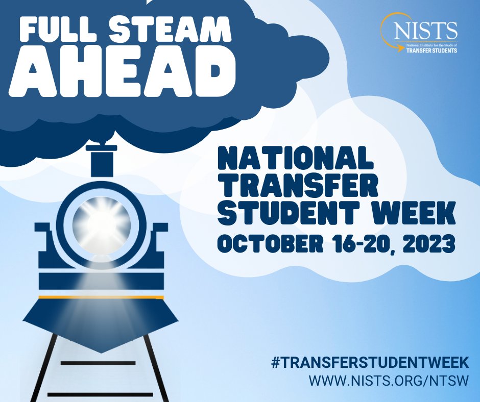 AspenHigherEd's tweet image. October 16-20 is National Transfer Student Week! 🌟 

🗓️ Stay tuned for our week-long campaign highlighting our transfer work, including contributions from our #TransferChampion counterparts @CommunityCCRC, @TheJKCF, @BloombergDotOrg, @NISTS, and @AASCU. 🙌