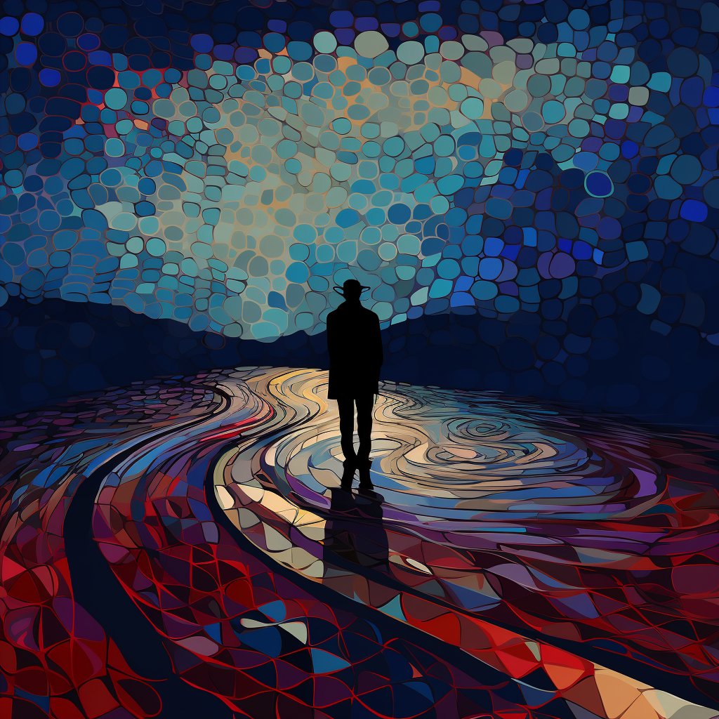 EnchantingAI's tweet photo. #poetry #roadtrip #abstractart
Prompt: abstract schematic art depicting poet on a lonely road
#Midjourney #EnchantingAI #LovelyAI
https://t.co/vvVno1ygU7 https://t.co/2471y9uOxo