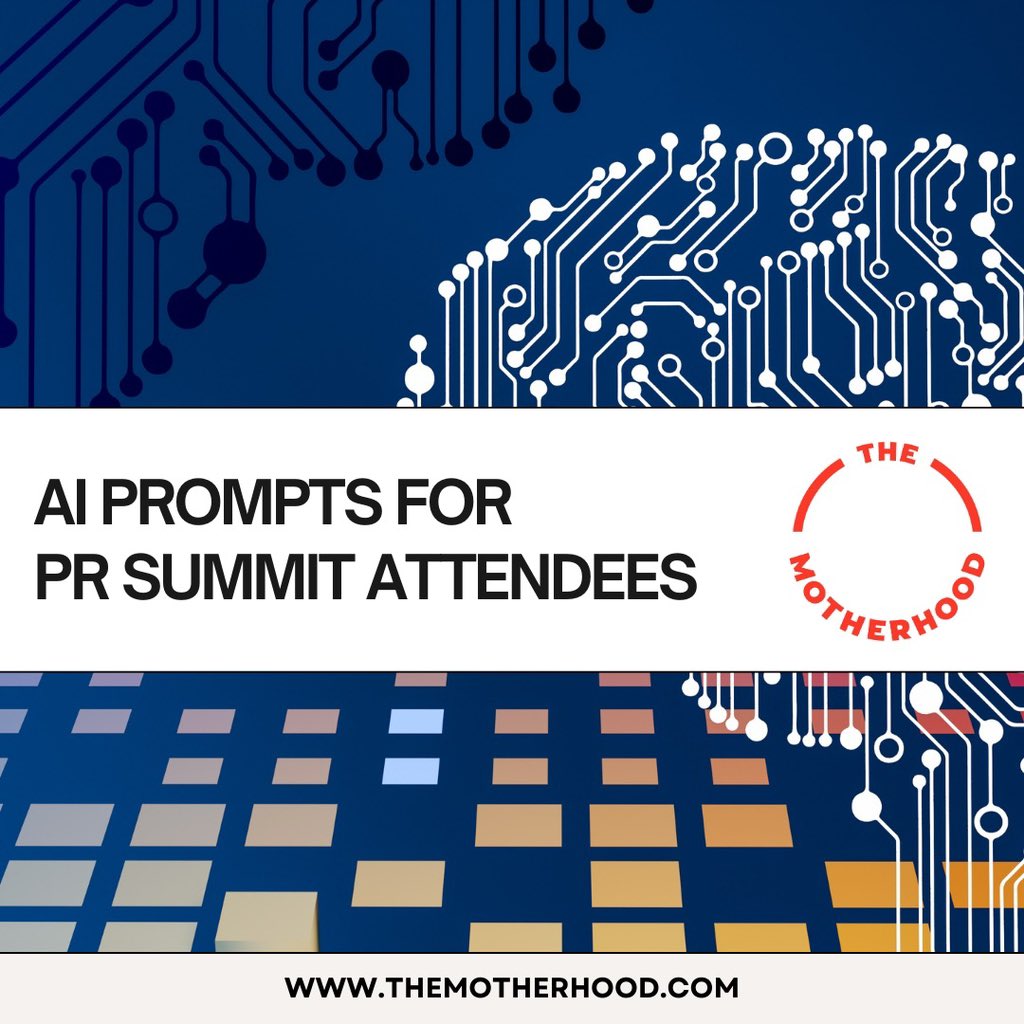 We’re still reeling from the AI discussion at this month’s #PghPRSummit23 🤯 

Our sponsor @themotherhood is offering a free whitepaper for all summit attendees with AI prompts you can use right now to level up your marketing: themotherhood.com/ai-prompts-for…