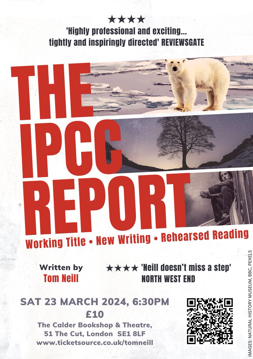 Write what you know, they say. And also what you don't. Rehearsed reading of my take on this consuming and paralysing issue, next year at @CalderBookshop Theatre. Tickets here >>> ticketsource.co.uk/tomneill/t-qjx…