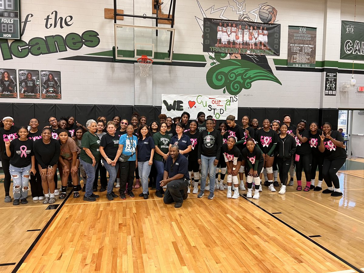 ladycanesvb's tweet photo. We want to say THANK YOU to our Hightower Hurricane Custodians!  We appreciate you!! @HHS_Canes @FBISDAthletics @FortBendISD 💚🏐 https://t.co/ugi3yGYxkc