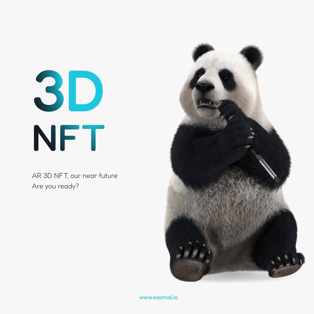 Exomalnft's tweet photo. ❗️Our NFTs will be in 3D. What does it mean? 

📍NFTs can be placed in the real world at the location of your choice. 

💳Our app will contain an NFT wallet and a Staking dashboard. https://t.co/gC5OczGFlI