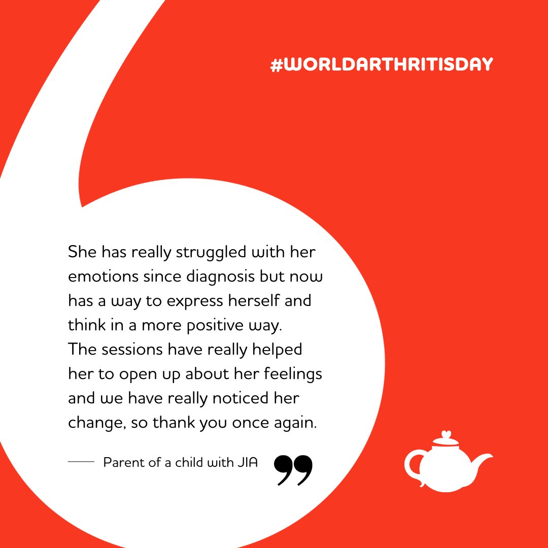 TeapotTrust's tweet photo. 1 in 1,000 children suffers from #JuvenileArthritis, a painful autoimmune disease which requires the child to have regular tests & injections.
We partner with @CCAA_org to provide #TeapotTrust art therapy supporting the mental health of children with #JIA.
#WorldArthritisDay https://t.co/gFQWAolXG4