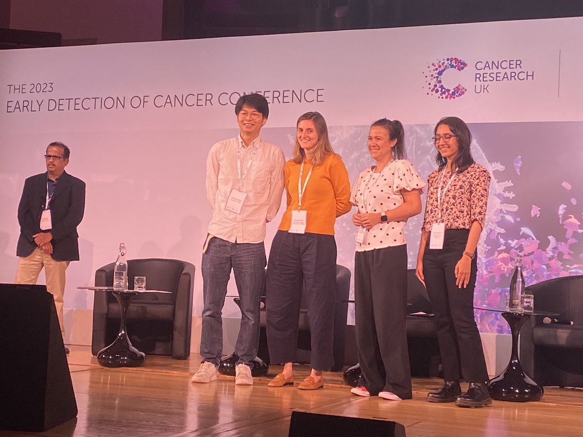 Congratulations to our own Nicholas Cheng from OICR for his First Prize winning poster at the Early Detection of Cancer Conference in London UK!!
