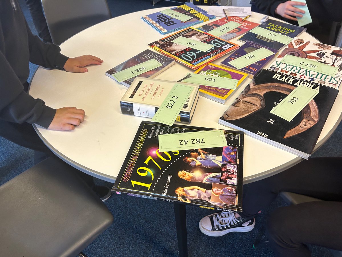 This week saw most of our S1s tackling some decimal calculations in the <a href="/DyceAcadLibrary/">Dyce Academy Library</a> to help them learn more about the Dewey Decimal system to sort non-fiction titles.