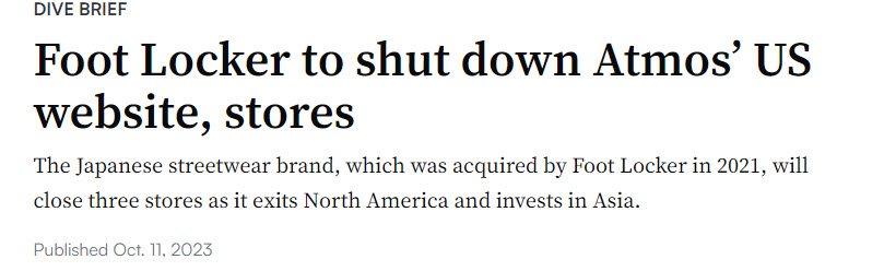 Lagi iseng-iseng liat berita soal sneakers retailer di luar dalam 2 tahun terakhir, ternyata nggak sedikit yang terpaksa gulung tikar permanen. 

Menurut kalian murni efek pandemi lalu / ada penyebab lain? 

#isthoughts
#indonesiasneakerteam
#retailer
#sneakers
#bankrupt