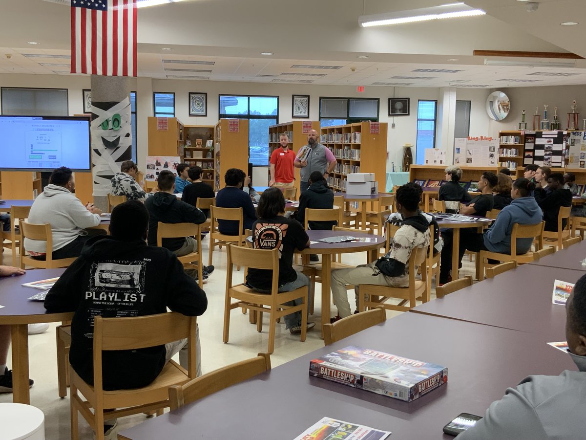 jackbrittbucs's tweet photo. Thank you to Lee Spruill and Trent Couturier from Blue Ridge Power for coming to speak to drone and ISTA students about the PowerUp Workforce Development Programs. https://t.co/Rkr8e5PZ7k