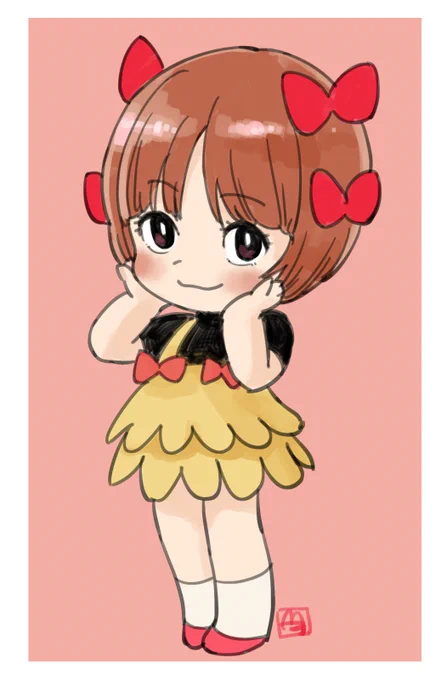 最近描いてもっと可愛くできたろう!!!!!!!!とおもったのでリベンジ かわいいな～～～