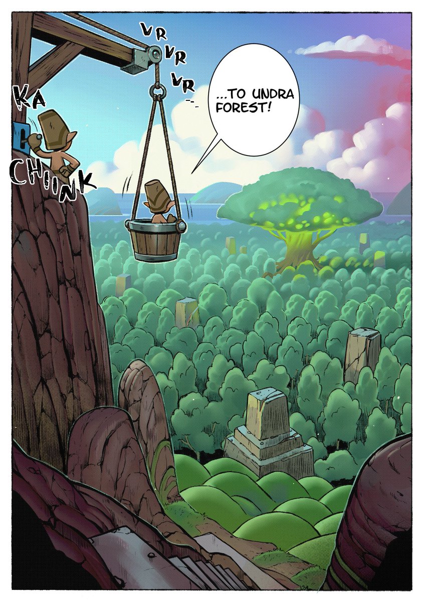 With a determined step, Rocky descends the Pebblite peaks, casting an unwavering gaze toward the Enchanted Undra Forest.

A land veiled in mysteries. What ancient stories will he unravel beneath its leafy canopy? 🌳🔮