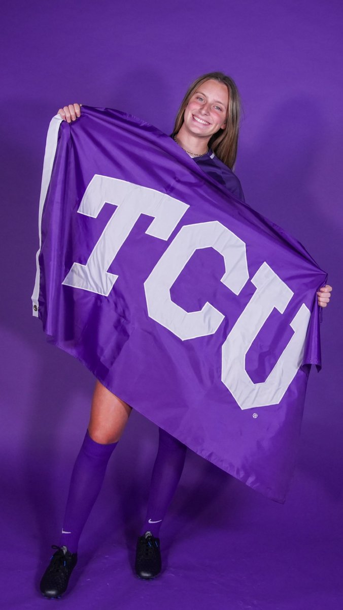 GraceVest1's tweet photo. I would first like to thank Jesus Christ for all the blessings in my life as well as my family, teammates, and coaches. With that being said, I would like to announce that I will be continuing my academic and soccer career at…… TCU!! Go Frogs 💜🐸💜 https://t.co/RbUaRRnpq5