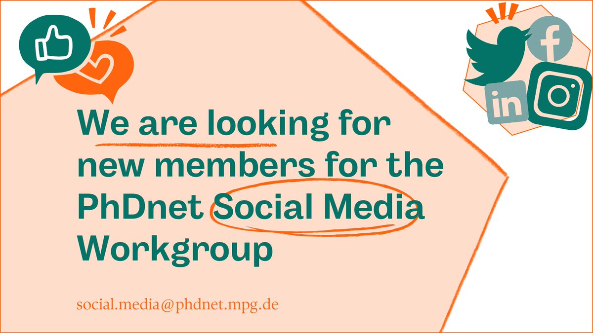 maxplanckphdnet's tweet image. Join the PhDnet Social Media Workgroup! 🚀✨ Do you love social media, science communication, and creativity? Just drop us an email! No experience needed #ScienceCommunication #PhDlife #PhDNet
