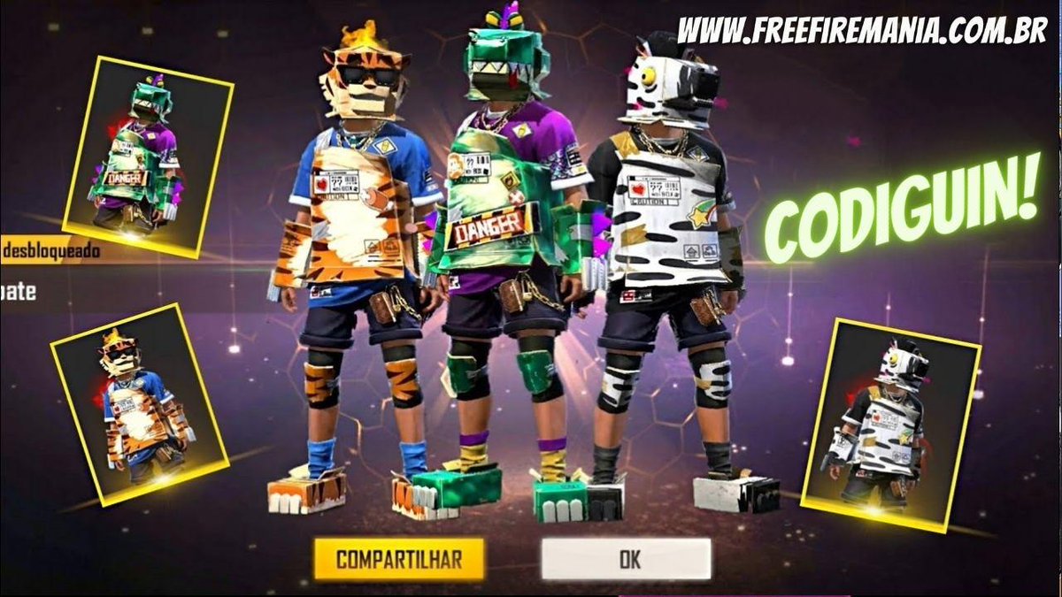 CODIGUIN FF 2023: novo código Free Fire com skins do Órion