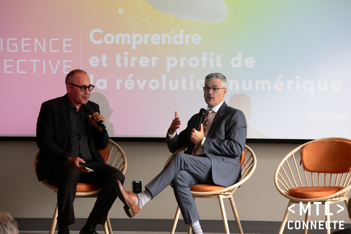 Échange captivant avec @EricCaire, ministre de la 🌐 cybersecurité et du numérique au Québec, au sujet des enjeux de la #CyberSécurité au Québec avec @MehdiBenboubakeur, directeur général du  ce matin à #MTLConnecté. 💬🔒 #QuébecNumérique #InnovationMTL #SécuritéNumérique 🇨🇦💻📲