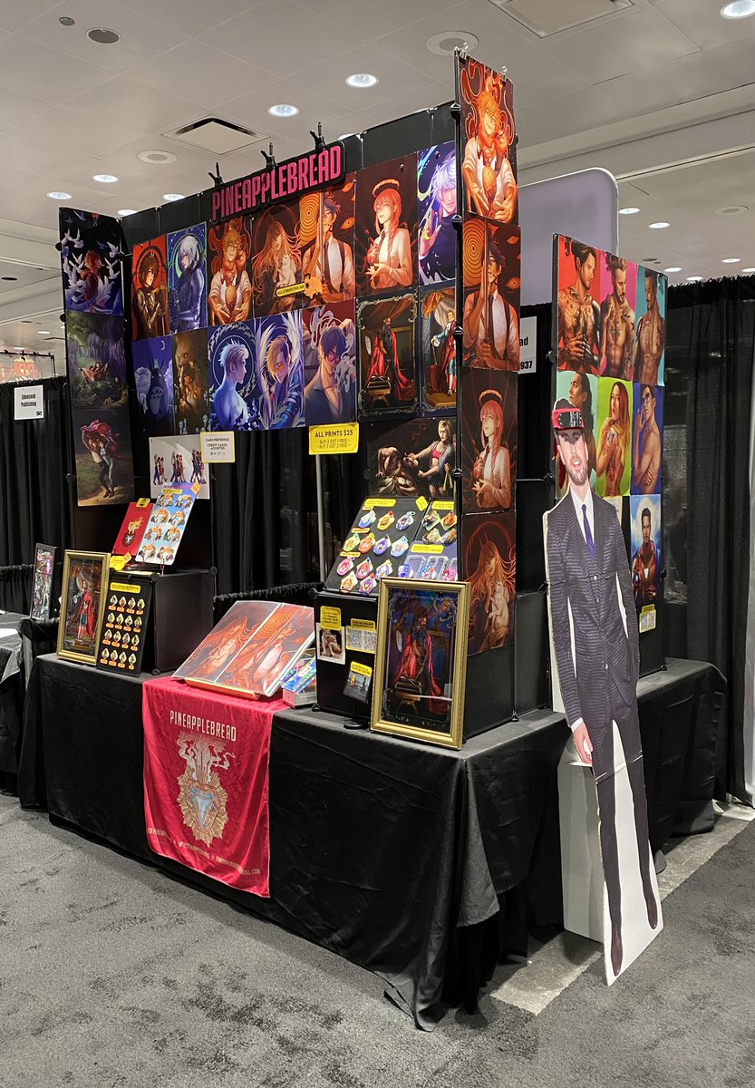 Hello friends! I’m at NYCC, in exhibitors for the first time! I have OFMD, Trigun Stampede, Chainsaw Man, Kingdom Hearts, MCU, Studio Ghibli art, and more! I also brought Chris Evans with me again. Come see us at booth #1937! ✨