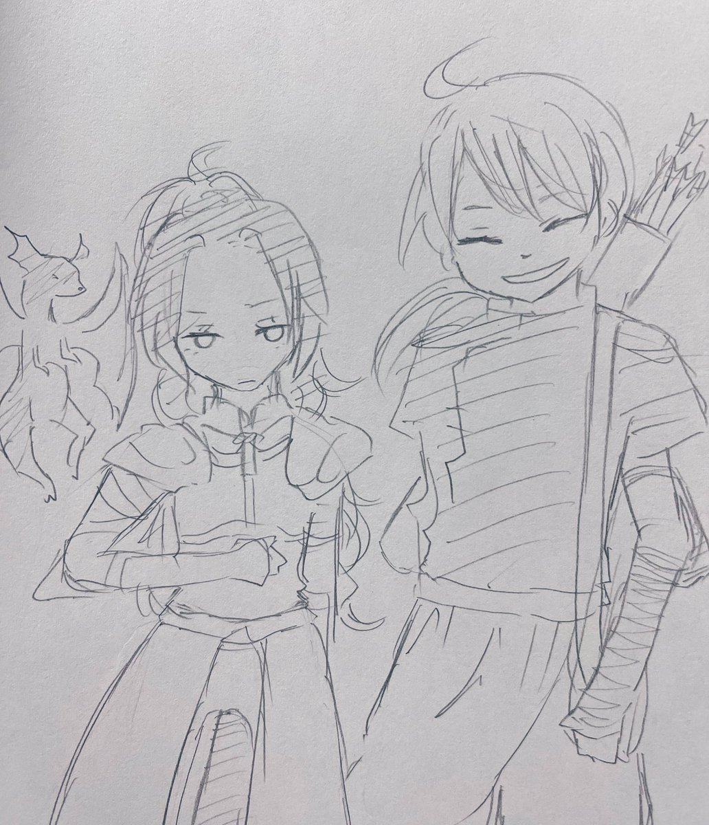 なんか「これ多分あのキャラの原型だな……」みたいなのも出てきて参考になった、自分の絵なのに この頃の自分の絵はなんか好きだな…… 