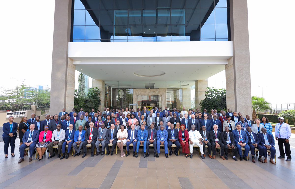NigeriaCAA's tweet photo. Director General of Civil Aviation, Nigeria, Captain Musa Shuaibu Nuhu (seated 7th R) in a group photograph with CEOs of Civil Aviation Authorities (CAAs) and other eminent States' delegates at the ICAO/ EASA jointly organized Second Forum on... https://t.co/ugWGaJCeI2