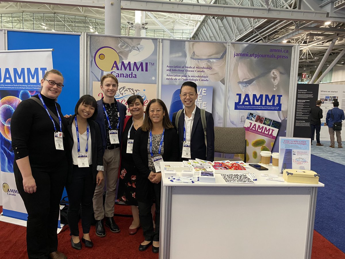 A message from AMMI Canada President:

Canadian contingent at the AMMI booth. Enjoyed meeting several U of T inf diseases residents and Phd student at the AMMI booth. 

Come see us at booth 2246
