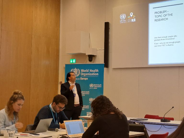 ejdpwg's tweet photo. A study on #MWF #retention in #Austria was delivered by Christoph Steinacker @aerztekammerat during the afternoon session of Day 1 of the EJD-WHO #academy workshop in #Copenhagen #UNCity hosted by @WHO_Europe https://t.co/kWMrMp5YL1
