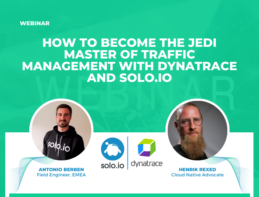 .@soloio_inc's Antonio Berben and Dynatrace's @Hrexed are teaming up on October 18 to show you how to become a Jedi master of traffic. During this webinar, you'll be able to gain a better understanding of the value of using a Service Mesh. 

Register at: dynatr.ac/456IG12