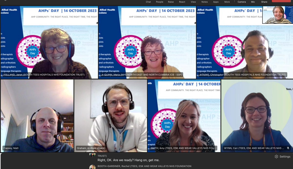 A final debrief with some of the behind the senses team from today <a href="/NENCAHPs/">NENC AHPs</a> #NENCAHP what a fantastic day!!!!!! #AHP #APHday #AHPDay2023