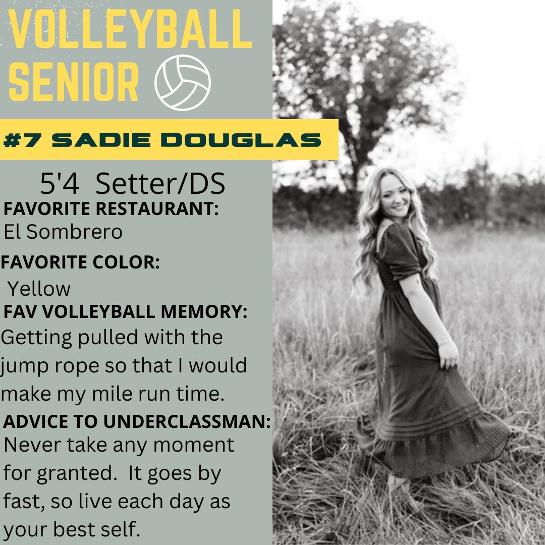Our 2nd Senior Spotlight Sadie Douglas <a href="/SadieDouglas77/">Sadie Douglas</a>