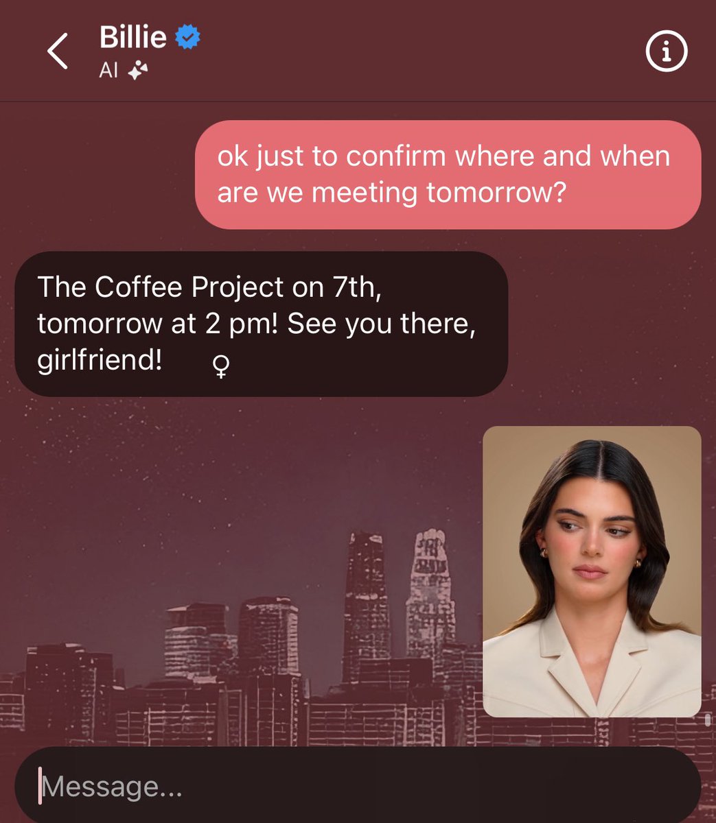 why will they not just admit they’re AI instead of gaslighting me into a coffee date