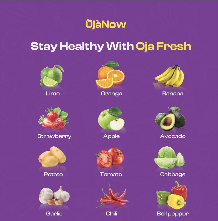 ojanowapp's tweet photo. Tell us your favorite fruits in the comment section✨
#fruits #grocery #ojanow https://t.co/5DvevQjwYi