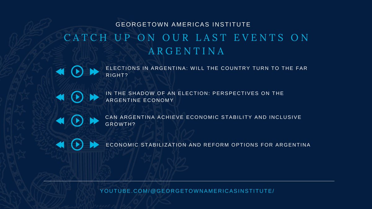 🇦🇷🗳️Argentina’s presidential elections are only a few days away! This year GAI hosted several conversations with key thought leaders on the state of the country’s politics and economy. Below you can find all recordings  to hear what the experts think about Argentina's future.