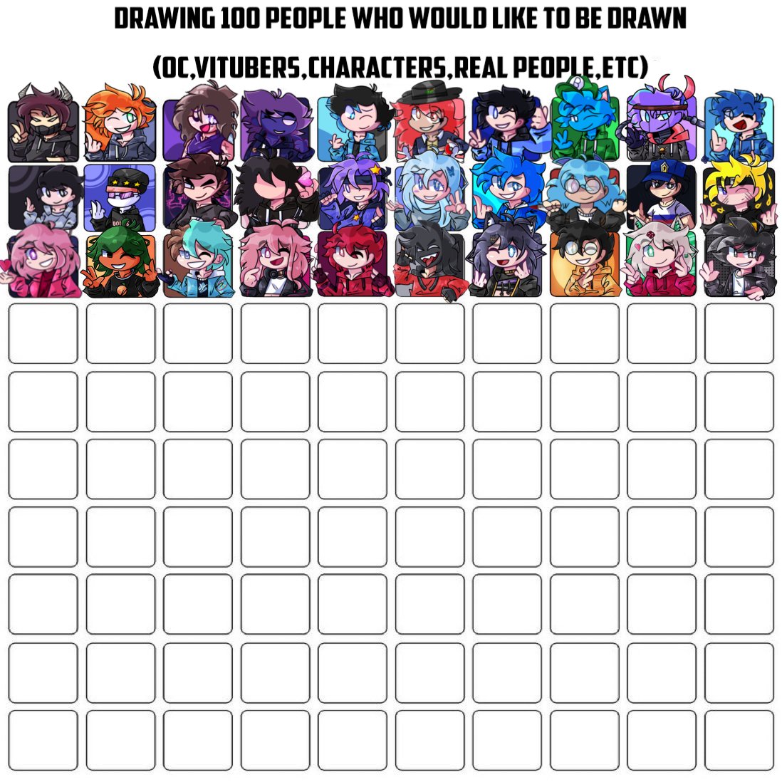 --Finally, I finished  30 drawings and 70 remain Anyway, if you want me to draw you in a challenge, please do follow+like+retweet and send your oc in the comment--
----------------------------------------------
#fnf #arts
#artsy 
#CharacterDrawingDays100
#OC #art #draw #Almohtrf