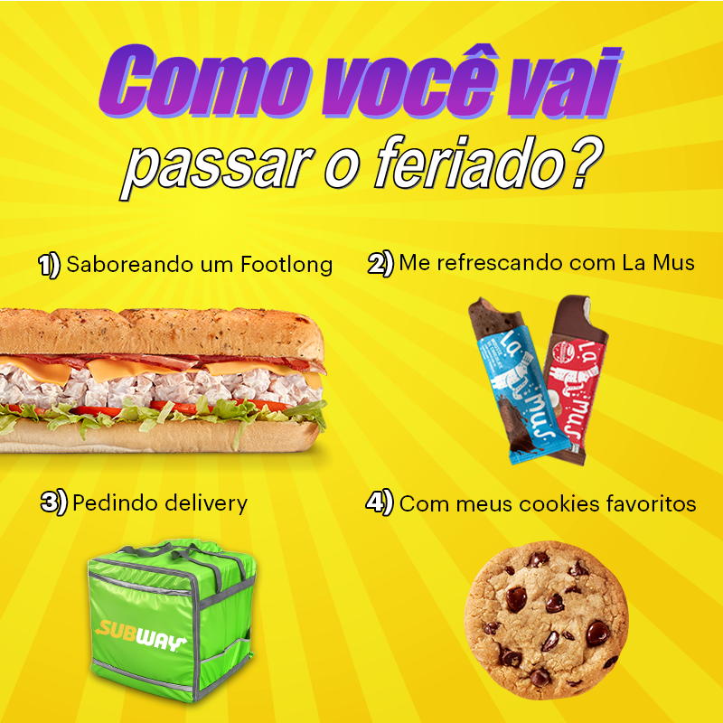 Subway Brasil - Você: Quando vai rolar aquela promoção do compra