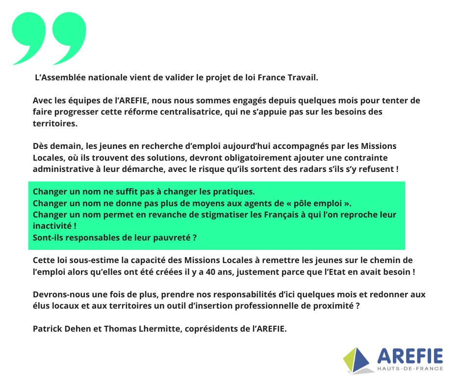 AREFIE Hauts-de-France tweet media