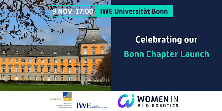 Institute for Science & Ethics (IWE) (@iwe_bonn) on Twitter photo The Women in AI & Robotics Bonn Chapter Launch will take place at IWE! Find more information here: eventbrite.de/e/women-in-ai-…
<a href="/wairobotics/">Women in AI & Robotics</a> <a href="/aimeevanrobot/">Aimee van Wynsberghe</a> <a href="/modest2023/">Modestha</a> <a href="/RealSheilaB/">Sheila B</a> #SustainableAI #GenderEquality #ArtificialIntelligence The Women in AI & Robotics Bonn Chapter Launch will take place at IWE! Find more information here: eventbrite.de/e/women-in-ai-…
<a href="/wairobotics/">Women in AI & Robotics</a> <a href="/aimeevanrobot/">Aimee van Wynsberghe</a> <a href="/modest2023/">Modestha</a> <a href="/RealSheilaB/">Sheila B</a> #SustainableAI #GenderEquality #ArtificialIntelligence
