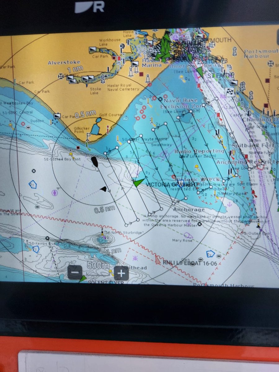 GAFIRS Lifeboat (@gafirs) on Twitter photo 12/10/23 08:07 (inc. 105) Paged to investigate reports of white light seen in the sea in eastern Solent. Working alongside <a href="/MODPolice/">Ministry of Defence Police</a> boat and <a href="/BembridgeRNLI/">Bembridge RNLI</a>, Gosport Lifeboat conducted a search from Gilkicker to Portsmouth Harbour. Nothing found and lifeboat stood down at 09:39 12/10/23 08:07 (inc. 105) Paged to investigate reports of white light seen in the sea in eastern Solent. Working alongside <a href="/MODPolice/">Ministry of Defence Police</a> boat and <a href="/BembridgeRNLI/">Bembridge RNLI</a>, Gosport Lifeboat conducted a search from Gilkicker to Portsmouth Harbour. Nothing found and lifeboat stood down at 09:39