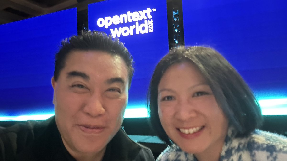 rwang0's tweet image. MyPOV: here with @OpenText  Sandy Ono EVP and CMO #OpenTextWorld