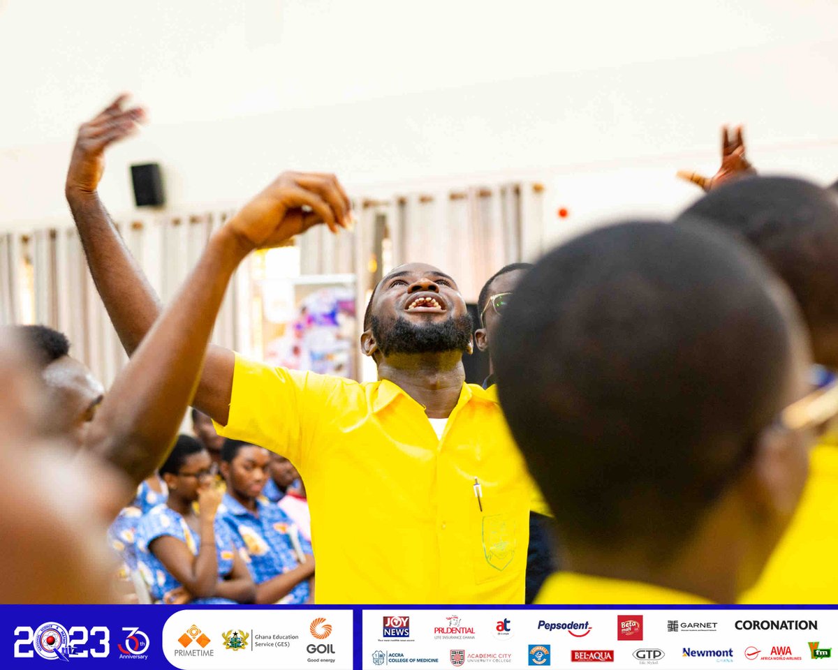 NSMQGhana's tweet photo. SAARAH-MENSAH

End of the contest:

Pope John Min. Sem: 56pts
Simms SHS: 47pts
Sunyani SHS: 29pts

Pope John Min. Sem &amp; SHS maintains their seed status.
Congratulations 🎉.

#NSMQ2023 #NSMQ30 #Primetime #NSMQOneEighth https://t.co/taWifbnlzQ