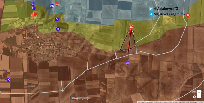 YourmediaAgency's tweet image. #Ukraine #Robotyne #Verbove Russische Armee gewinnt wieder an Boden südlich Robotyne und bei Verbove an der SaporoschjeFront (Majakowsk/AnankaGroup). Wenn die Schlamm- und Regenzeit kommt, wird das so bis zum Frühjahr bleiben.