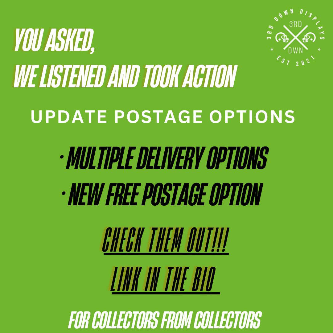 You asked and we listened.

Check out the website 

3rddown.co.uk

#CardSupplies #tradingcards #TCG