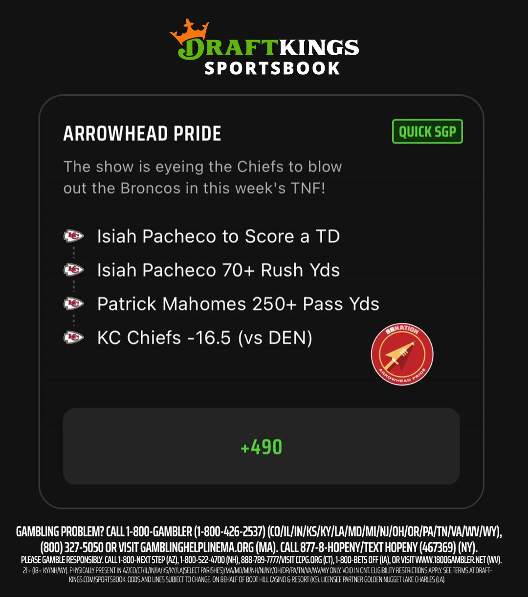 Arrowhead Pride on X: The Arrowhead Pride team is betting on a