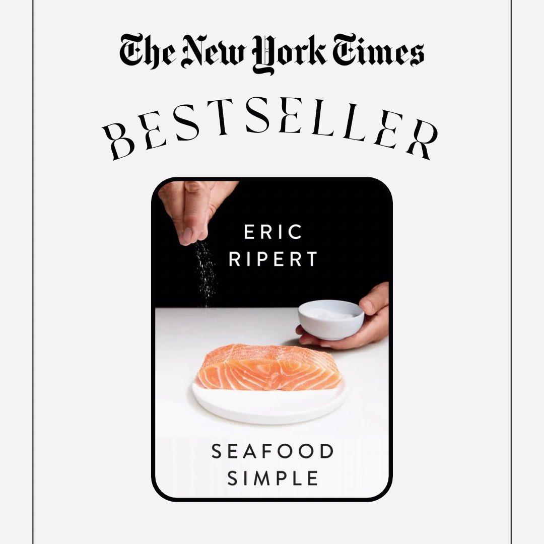 NEW YORK TIMES BESTSELLER!
A heartfelt thank you to each and every one of you who picked up a copy & to the amazing teams at @RandomHouse & @LeBernardinNY who made Seafood Simple possible 🙏📖 #NYTBestseller