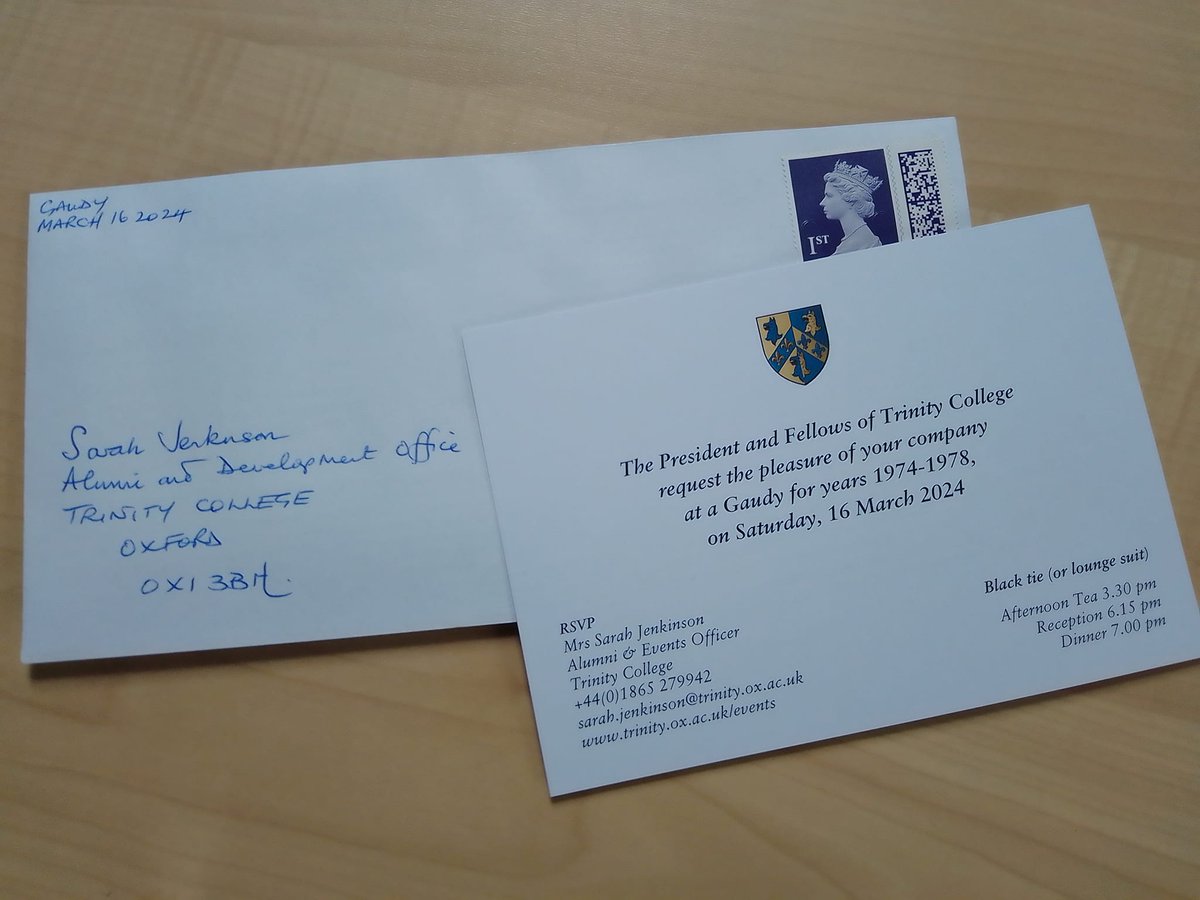 MikeHaddrell's tweet photo. @TrinityOxford I'm in! https://t.co/x8X1ZEfmDZ
