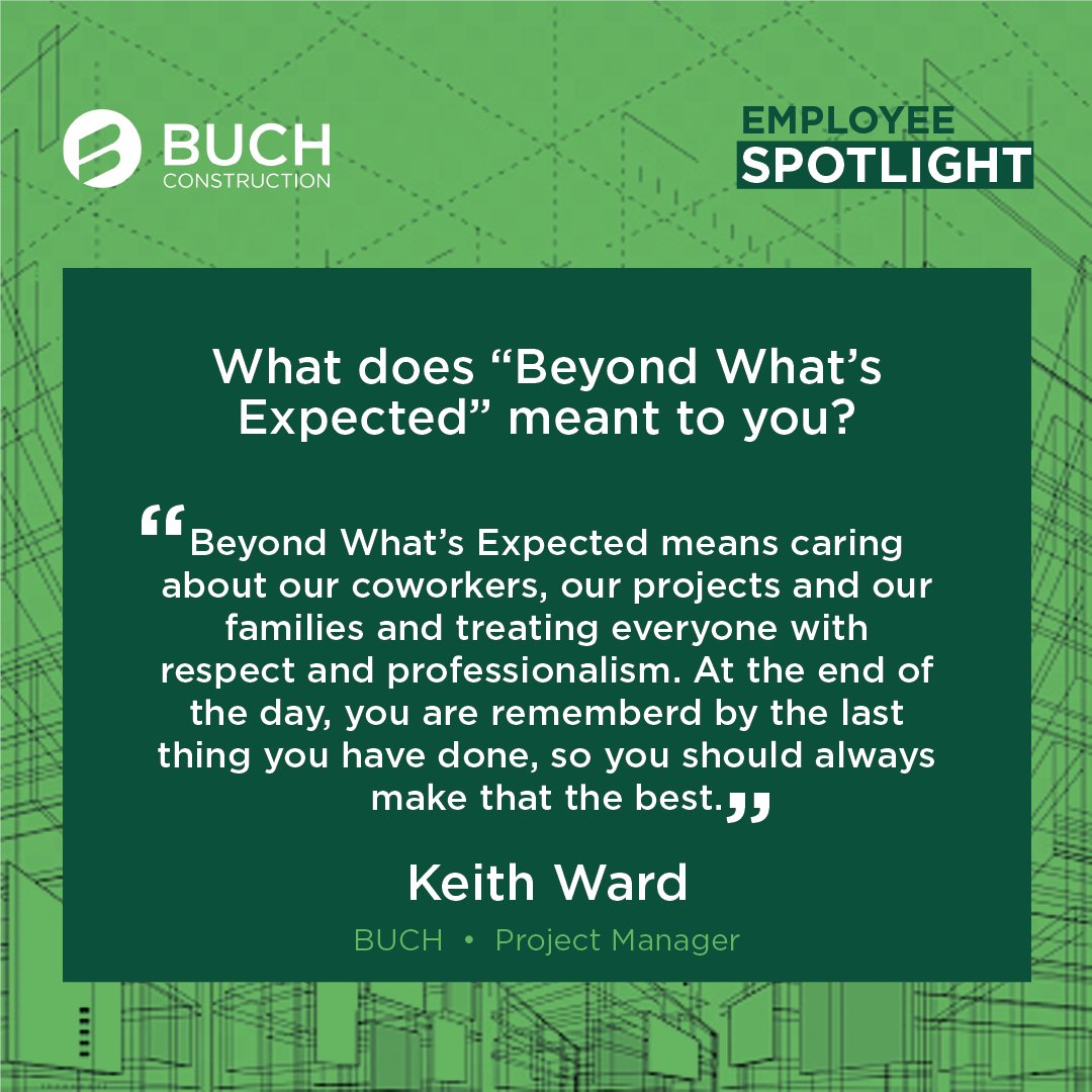 BuchBuilds's tweet image. Keith Ward is recognized for exemplifying the Buch Way by making an investment in our people, clients and community! Read more about how his involvement in sports has inspired his career journey:🔗
buch.us.com/employee-spotl…

#BeyondWhatsExpected