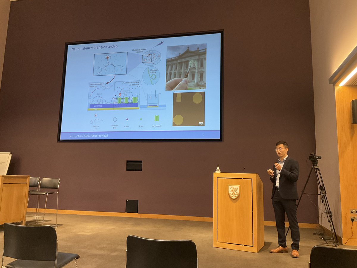 Zixuan (Henry) Lu (@zixuanlu) on Twitter photo It was a honor to present the work on neuronal-membrane-on-a-chip at Astrotech workshop. Thank you for the invitation!<a href="/GeorgeMalliaras/">George Malliaras</a> It was a honor to present the work on neuronal-membrane-on-a-chip at Astrotech workshop. Thank you for the invitation!<a href="/GeorgeMalliaras/">George Malliaras</a>